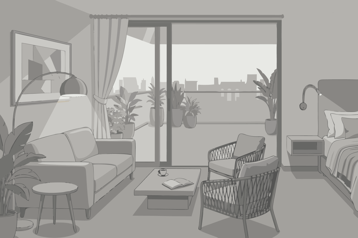 Habitación Familiar con vistas al mar